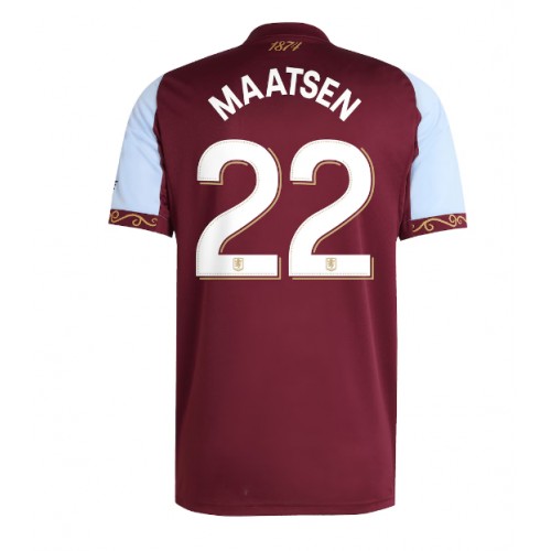 Stroje piłkarskie Aston Villa Ian Maatsen #22 Koszulka Podstawowej 2025-26 Krótki Rękaw